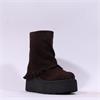 Marco Moreo Vale Rear Zip Wrapped Boot - Brown Suede